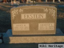 Ernest L Ekstein