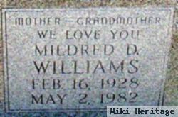 Mildred D Williams