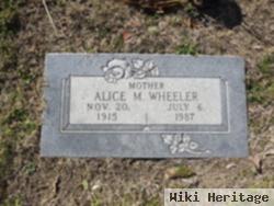 Alice M Wheeler