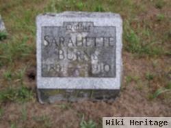 Sarah E "sarahette" Bitgood Burns