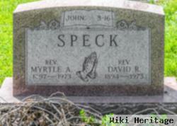 Rev Myrtle A. Smith Speck