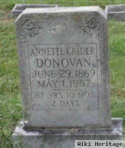 Annette Virginia "nettie" Mohler Donovan