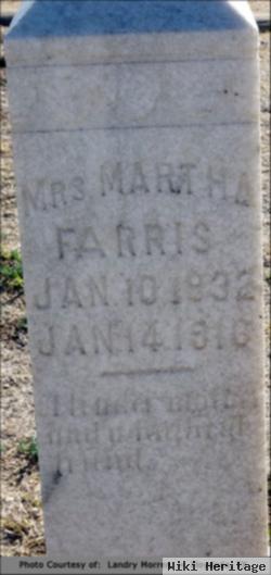 Martha J Bunn Farris