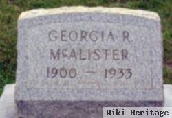 Georgia R Mcalister