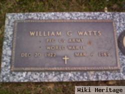 Pfc William G Watts