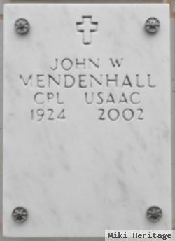 John W Mendenhall