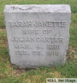 Sarah Janette Mikell Carter