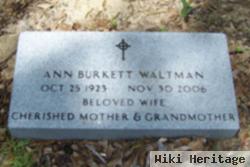 Ann Burkett Waltman