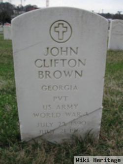 Pvt John Clifton Brown