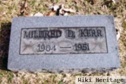 Mildred D Kerr