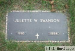 Julette W Swanson
