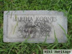 Martha Koonts Wilson