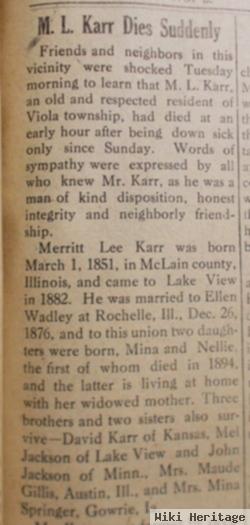 Merritt L. Karr