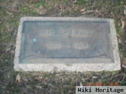 Matilda F Rutt