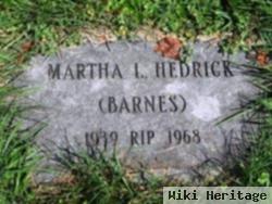 Martha L. Barnes Hedrick