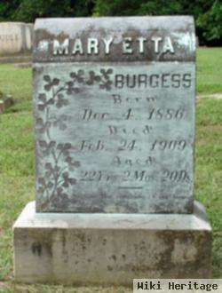 Mary Etta Burgess