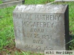 Maude Evalina Matheny Mccaffrey