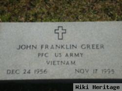 Pfc John Franklin "johnny" Greer