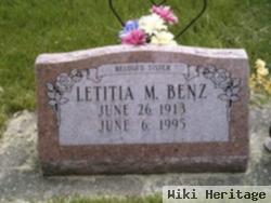 Letitia M Benz