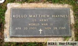Rollo Matthew Haynes