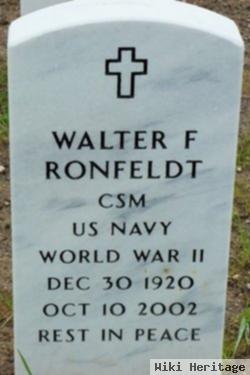 Walter F Ronfeldt