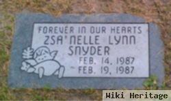 Zsa Nellie Lynn Snyder