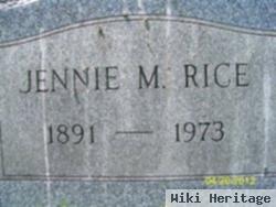 Jennie M Rice