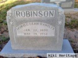 Myrtle Leah Randles Robinson