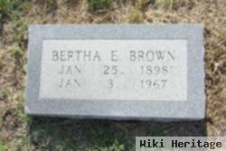 Bertha E Brown