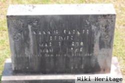 Nancy A. "nannie" Garner Reeves