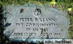 Pvt Peter B Klann
