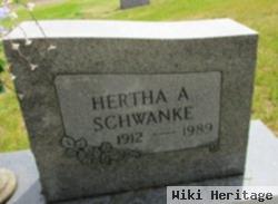 Hertha A Schwanke