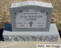 Jean Bartles Mcintosh Napier