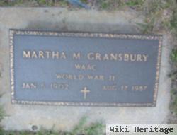 Martha M. Gransbury