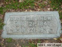 Rebecca Ann Hill Rowe