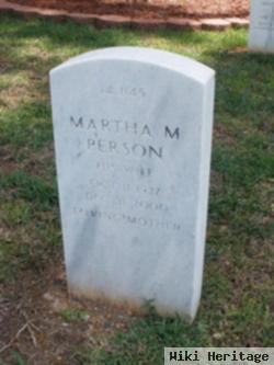 Martha M. Person