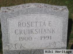 Rosetta E Cruikshank