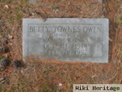 Elizabeth "betty" Townes Owen