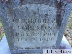 Gertrude R Foreman