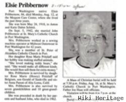 Elsie Schmit Pribbernow