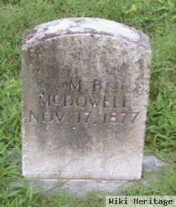 M. B. Mcdowell