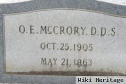 Dr O. E. Mccrory