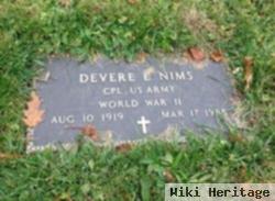 Devere E "dee" Nims