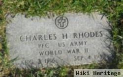 Pfc Charles H. Rhodes