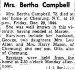 Bertha J Campbell