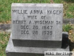 Willie Anna Yager Wiseman