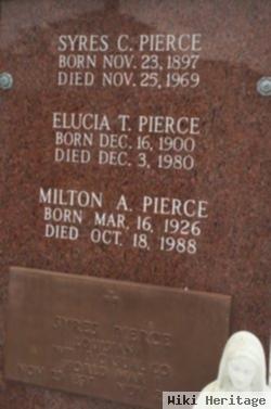Milton A "chow" Pierce
