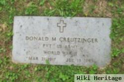 Pvt Donald M Creutzinger