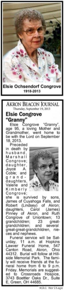 Elsie Violet "granny" Ochsendorf Congrove