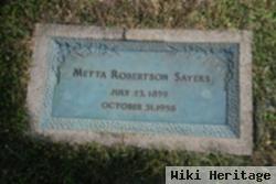 Metta Robertson Sayers